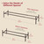 Tajsoon Expandable Shoe Rack for Closet 1 Tier, 28“-41“Stackable, Bronze