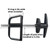 Shed Door Latch T-Handle Lock Kit with 5 Keys,BTEOBFY 5-1/2" Stem Storage Barn Shed Door Hardware Lock Set for Playhouses, Chicken Coops,Camper (Black)