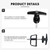 Shed Door Latch T-Handle Lock Kit with 5 Keys,BTEOBFY 5-1/2" Stem Storage Barn Shed Door Hardware Lock Set for Playhouses, Chicken Coops,Camper (Black)