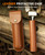 BURTOK Bushcraft Hand Auger Wrench, Heavy-Duty Scotch Eye Wood Auger, Hand Auger Wood Drill, Manual Hole Maker Multitool with Leather Case for Camping, Outdoor, Hiking