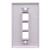 Kework 3 Ports Wall Plate, 2 Ports HDMI 4k + 1 Port USB3.0 Outlet Socket Wall Plate, HDMI & USB 3.0 Female to Female Keystone Jack Module Wall Plate