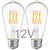 TOKCON 12V Low Voltage LED Light Bulbs - Soft Warm 2700K 6W (Only for 12 Volt DC/AC)- 60W Equivalent E26 Edison Base Bulb for RV, Solar Panel Project - 2 Pack