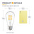 TOKCON 12V Low Voltage LED Light Bulbs - Soft Warm 2700K 6W (Only for 12 Volt DC/AC)- 60W Equivalent E26 Edison Base Bulb for RV, Solar Panel Project - 2 Pack