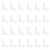 Litoexpe 24 Pcs 4 Inch Clear Plastic Easels