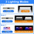 Aolyty Solar Lights for Lighting & Warning, White Light, Red & Blue Strobe
