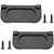 Bonsicoky 3 inch Flush Pull Ring Handles, Metal Black, 2Pcs