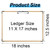 Acocony 11x17 Clipboard Landscape with Metal Corners 1-Pack