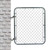 4 Pack Wall Mount Gate Hinges, Heavy Duty Chain Link Fence Gate Hinges with 5/8 Hinge Pin for Fences & Farm Gates (Screws Not Included), Silver
