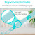 Vive Long Handled Loofah on a Stick - Mesh Back Sponge for Bath, Reusable