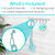 Vive Long Handled Loofah on a Stick - Mesh Back Sponge for Bath, Reusable