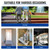 UOKRR 2 Step Handrails for Outdoor Steps, Metal Wood Grain Hand Rails
