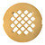 LXLOTUS 4 ¼” Brushed Gold Snap-in Shower Drain Cover - Gold Replacement - 4.25" OD Shower Drain Strainer - Easy Install - Premium Round Shower Drain Cover - Solid Brass Construction