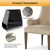 CHWM Square Chair Leg Protectors for Hardwood, 16Pcs Silicone Chair Legs Caps to Prevent Floor from Scratches and Reduce Noise, Easy to Move,(1.5 Inch Black).