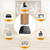 CHWM Square Chair Leg Protectors for Hardwood, 16Pcs Silicone Chair Legs Caps to Prevent Floor from Scratches and Reduce Noise, Easy to Move,(1.5 Inch Black).