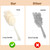 2Pack Back Scrubber for Shower，PIPUHA Loofah Sponge Shower Brush Using Body Exfoliating with Long Handle, Loofah on a Stick for Men Women, Bathing Accessories for Body Brushes (Blue and White)