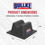 USA Made BULLKE 4 Pack Mini Rooftop Pipe Support - 6" x 6" x 3" - 300 lbs Capacity - UV Resistant - Strong, Durable Roof Pipe Supports for Conduit, Rubber, PVC, Metal Pipes - Universal Fit