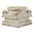 SOFE Handmade Distressed White Column Pedestal Stand, Classic Plinth 5"Tall
