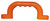 APSI Plastic Handle Grab Bar for Playground Equipment, Climbing Walls, Doors, Drawers, Trees, Camper, Motor Home, Barn Door, Bunk Bed and More, Sturdy All Weather Material, Pack of 2 (Orange)