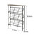 JZM Shoe Rack Storage, Narrow 4 Tier Metal Shoe Storage Shelf, Free Standing Shoe Racks, Space Saving Shoe Rack Organizer for Entryway, Hallway, Bedroom, Living Room(12-16 Pair)