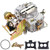 Condgreemee 2 Barrel Carburetor Carb 2100 Carburetor 2150 Carburetor Compatible with Ford 289 302 351 carburetor Mustang Cu Jeep Engine F100 F250 F350 with Electric Choke Mounting Gasket