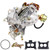 Condgreemee 2 Barrel Carburetor Carb 2100 Carburetor 2150 Carburetor Compatible with Ford 289 302 351 carburetor Mustang Cu Jeep Engine F100 F250 F350 with Electric Choke Mounting Gasket