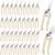 Amylove 24 Pack Pruning Shears, Garden Scissors, Bypass Pruners, Beige