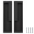 MOROBOR Zinc Alloy Flush Pull Handles, 2pcs Embedded Sliding Door Handle with Hidden Screws, 7.95'' Modern Simple Door Pull Handle for Sliding Barn Drawer Cupboard Wardrobe/Matte Black
