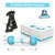 PETGEEK Interactive Dog Bone Toy, Dog Chase Toy for Medium Large Dogs