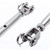 316 Stainless Steel Jaw and Jaw Closed Body Turnbuckle, 5/16" (8mm) Thread Diameter, Durable, Weather Resistant, Heavy Duty Clasp, Closed Body Lock QQ Claws Marine Class - (1PCS)