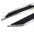 HIGH Flying for VW Volkswagen Atlas 2018-2026 Car Exterior Accessories Emblem Badge Front Side Fender Sticker Chrome with Black ABS 4pcs