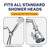 HammerHead Metal Shower Head Shut Off Valve, Shower Head Flow Restrictor