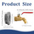Enoch's Land 55 Gallon Drum Spigot,2" Brass Barrel Faucet with EPDM Gasket for 55 Gallon Drum