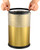 JINYCOME Brushed Gold Bathroom Trash Can with Swing Lid 8Gallon,Stainess Steel Rectangle Garbage Can Wastebaskets for Kitchen Home Office Restaurant Commercial Using (Gold 2)