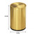 JINYCOME Brushed Gold Bathroom Trash Can with Swing Lid 8Gallon,Stainess Steel Rectangle Garbage Can Wastebaskets for Kitchen Home Office Restaurant Commercial Using (Gold 2)