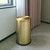 JINYCOME Brushed Gold Bathroom Trash Can with Swing Lid 8Gallon,Stainess Steel Rectangle Garbage Can Wastebaskets for Kitchen Home Office Restaurant Commercial Using (Gold 2)
