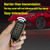QIXIUBIA for Acura Key Fob Cover Key Fob Shell with Keychain Fit for 2014-2021 Acura ILX MDX RDX RLX TLX KR537924100 (for Acura A, Black)