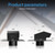 Removable Roof Vents, Hon&Guan 4 Inch Roof Dryer Vent for Houses, Galvanized Steel 4 Inch Exhaust Vent for Ventilation System-with Damper, Black.