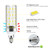 YGS-Tech E12 LED Corn Bulb, 4000K Natural White Light Bulb, 16W 1500LM LED Bulb, 120W Incandescent Equivalent, Non-Dimmable Corn Light for Home and Office Lighting, 8 Pack