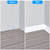Duzzy Flexible Baseboard Molding Trim, 5 Inch(W) x 20 Feet(L) Peel and Stick Rubber Wall Trim Molding, Self-Adhesive Vinyl Wall Base Cove Base