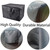 Amberr Fire pit cover,600D Heavy Duty fire pit cover square,Waterproof outside firepit covers, All weather Resistant (Square - 32”L x 32”W x 16”H)
