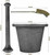 Rock Crusher Cast Iron Mortar and Pestle Rock-Ore Crusher