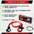 2.5FT UTV ATV Recovery Strap 19400LBS with Winch Hook and D-Ring Shackle, Synthetic Tow Rope Premium Mudding Accessories