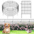 10 Pack Garden Fence Animal Barrier Fencing 1.44 inch Spacing Total 10.8ft (L) x 24in High Rustproof Metal Wire Yard Blocker Dog Fences Border for Outdoor Flower Bed Landscape Fencing Decor Black