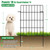 10 Pack Garden Fence Animal Barrier Fencing 1.44 inch Spacing Total 10.8ft (L) x 24in High Rustproof Metal Wire Yard Blocker Dog Fences Border for Outdoor Flower Bed Landscape Fencing Decor Black
