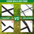 10 Pack Garden Fence Animal Barrier Fencing 1.44 inch Spacing Total 10.8ft (L) x 24in High Rustproof Metal Wire Yard Blocker Dog Fences Border for Outdoor Flower Bed Landscape Fencing Decor Black
