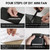 LIGHTDESIRE DIY Bling Crystal Rhinestones Handheld Fan, Mini Personal Fan, Cooling Small Fan Rechargeable 3 Speeds Mode with Crystal Rhinestones Sticker Sheet(Black Fan with DIY Diamon)