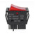 Maxmoral 4pcs 30A 250V KCD2 KCD4 Rocker Switch DPST 4-pin Red Illuminated 120V Rocker Toggle Switch Open Close Heavy-Duty T125