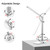 AFROG Multifunctional LED Desk Lamp with USB Charging Port, 5 Lighting Modes,5 Brightness Levels, Sensitive Control, 30/60 min Auto Timer, Eye-Caring Office Lamp，8W，5000K