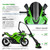 Mokuo Foldable Motorcycle Mirrors Fit for Ninja 250 ZX6R 636 300R EX300 ABS 2011-2018 / Ninja 400 2018-2023 / kawasaki ninja 500 accessories/Ninja 650 Mirrors
