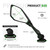 Mokuo Foldable Motorcycle Mirrors Fit for Ninja 250 ZX6R 636 300R EX300 ABS 2011-2018 / Ninja 400 2018-2023 / kawasaki ninja 500 accessories/Ninja 650 Mirrors